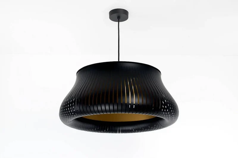 Suspension Luminaire | OBLO (Noir/Doré)