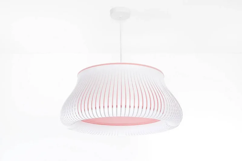Suspension Luminaire | OBLO (Blanc/Rose)