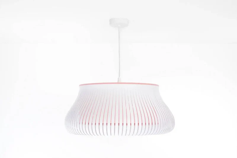 Suspension Luminaire | OBLO (Blanc/Rose)