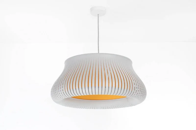 Suspension Luminaire | OBLO (Blanc/Jaune)