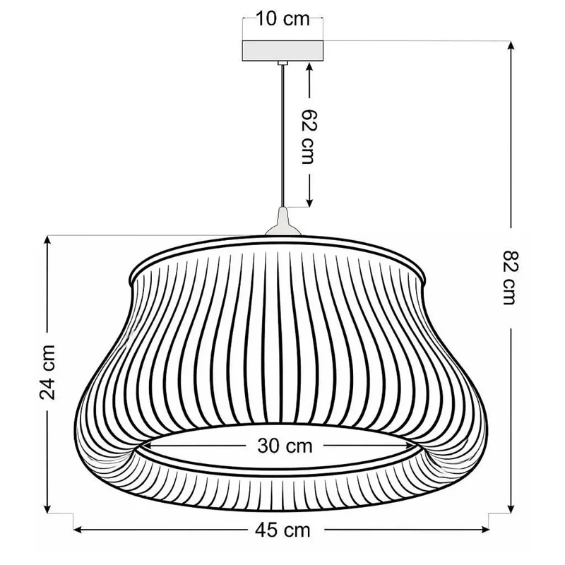Suspension Luminaire | OBLO (Blanc/Jaune)