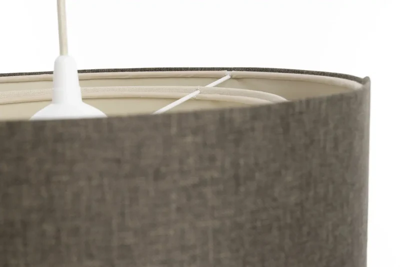Suspension Luminaire | DUO RATTAN (Graphite/Crème/Ecru)