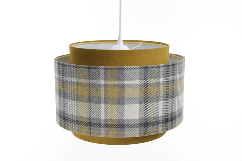 Suspension Luminaire | DOBLO (Jaune Moutarde/Gris)