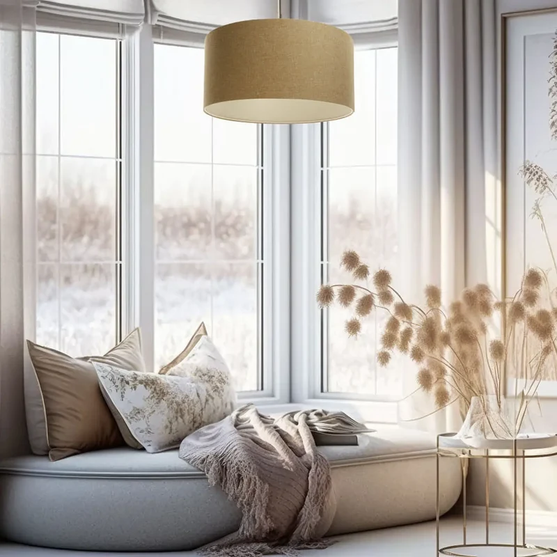 Suspension Luminaire | BOHO ELEGANT (Marron Sable/Ecru)