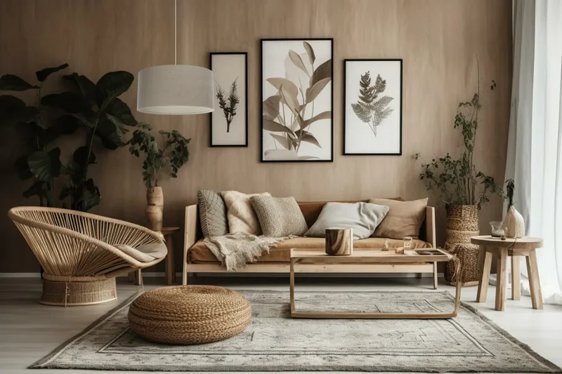 Suspension Luminaire | BOHO ELEGANT (Taupe/Ecru)