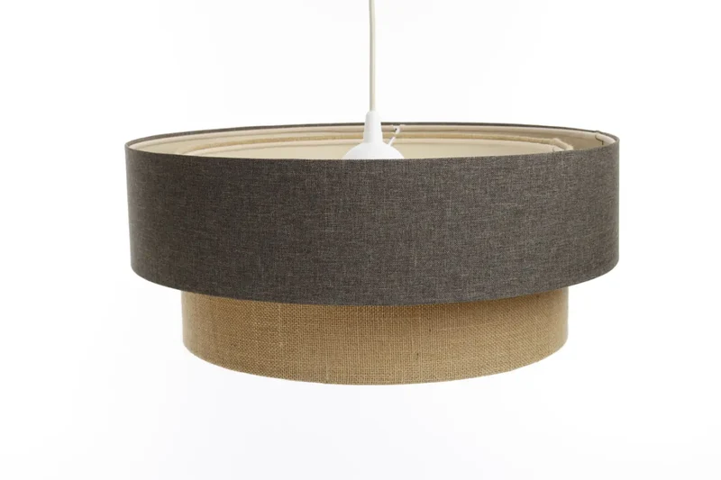 Suspension Luminaire | DUO BOHO ELEGANT (Marron Gris/Beige/Ecru)