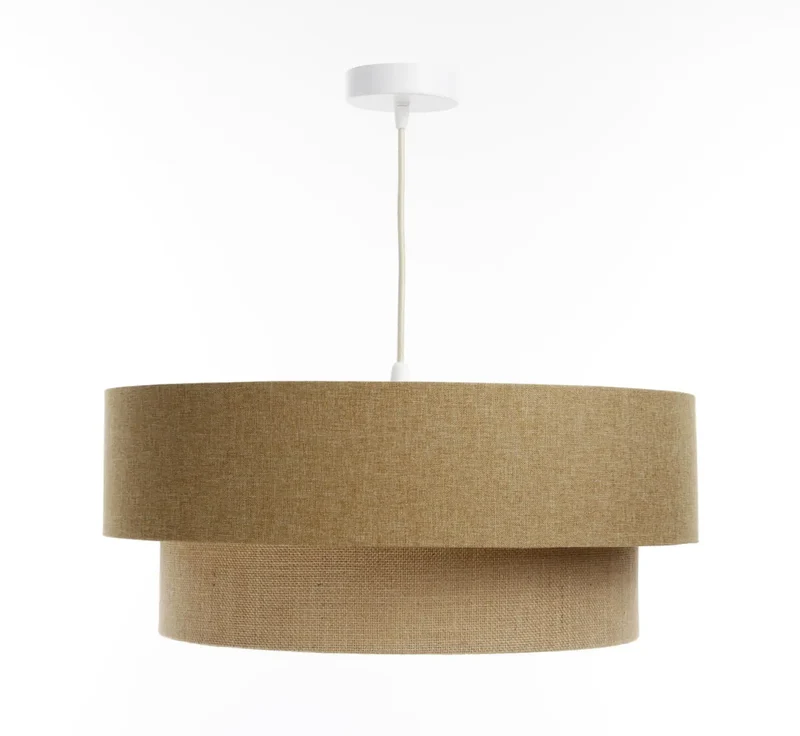 Suspension Luminaire | DUO BOHO ELEGANT (Marron/Beige/Ecru)
