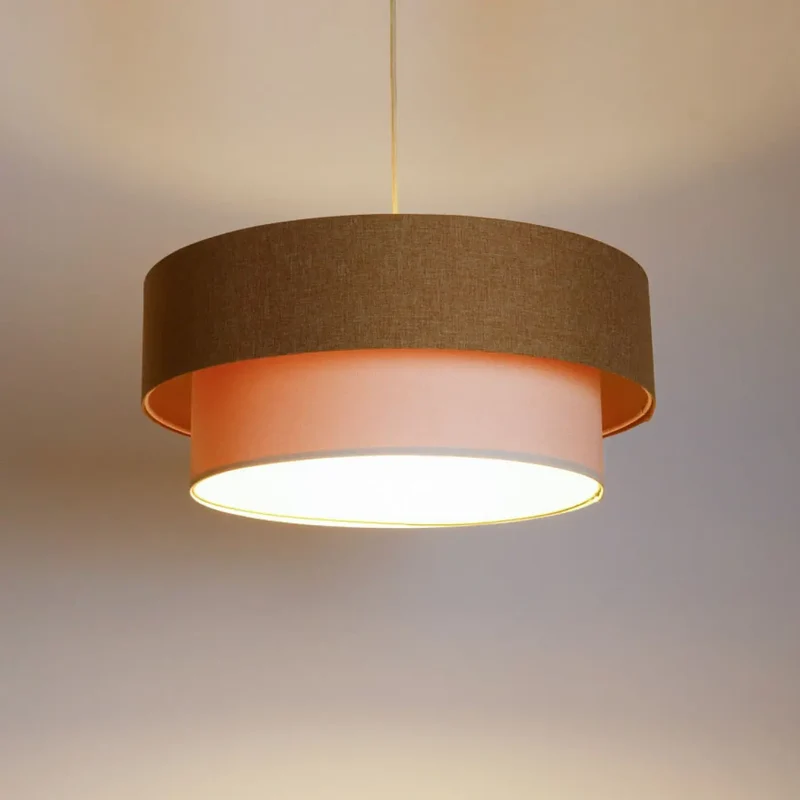 Suspension Luminaire | DUO BOHO ELEGANT (Moutarde/Crème/Ecru)