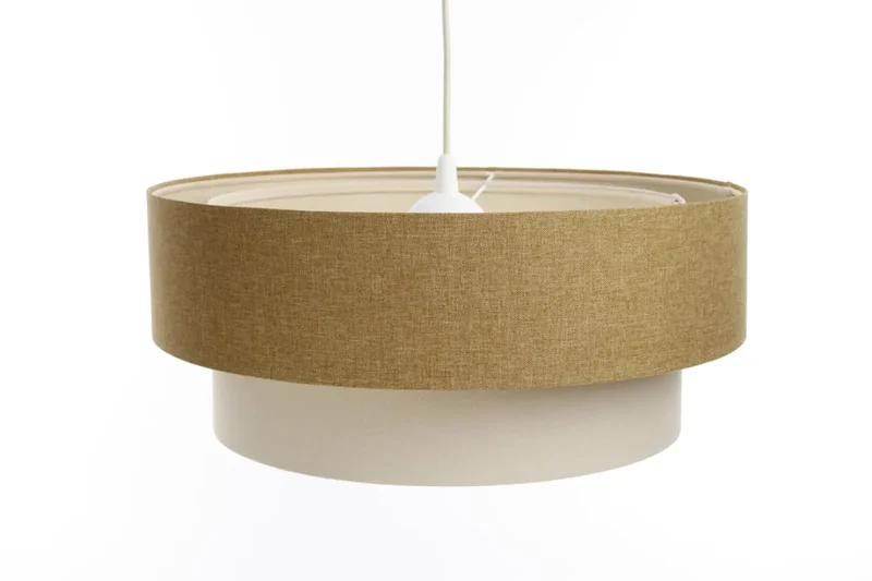 Suspension Luminaire | DUO BOHO ELEGANT (Moutarde/Crème/Ecru)