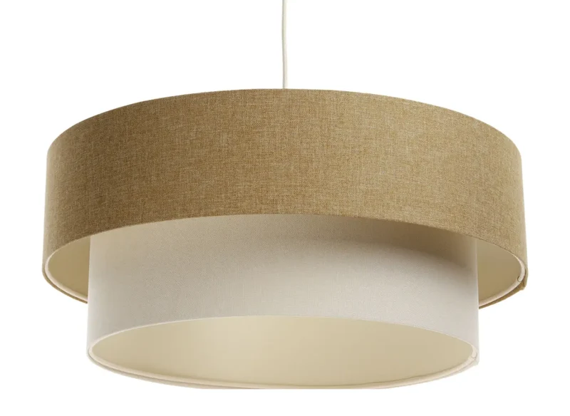 Suspension Luminaire | DUO BOHO ELEGANT (Moutarde/Crème/Ecru)