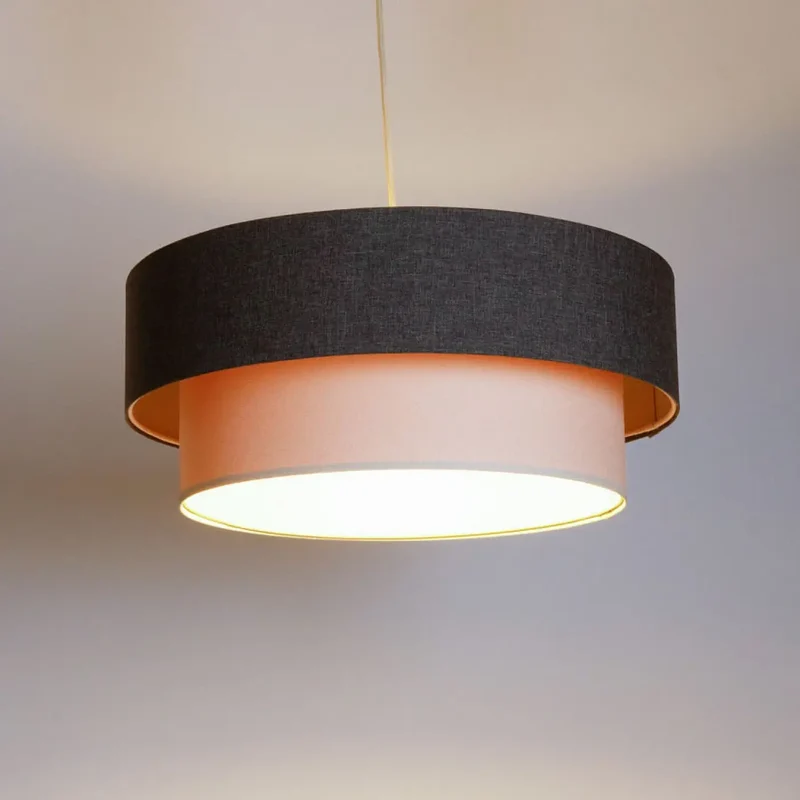 Suspension Luminaire | DUO BOHO ELEGANT (Graphite/Crème/Ecru)