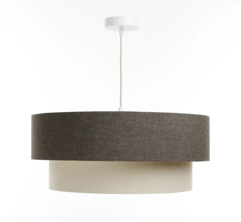 Suspension Luminaire | DUO BOHO ELEGANT (Graphite/Crème/Ecru)
