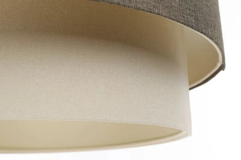 Suspension Luminaire | DUO BOHO ELEGANT (Graphite/Crème/Ecru)