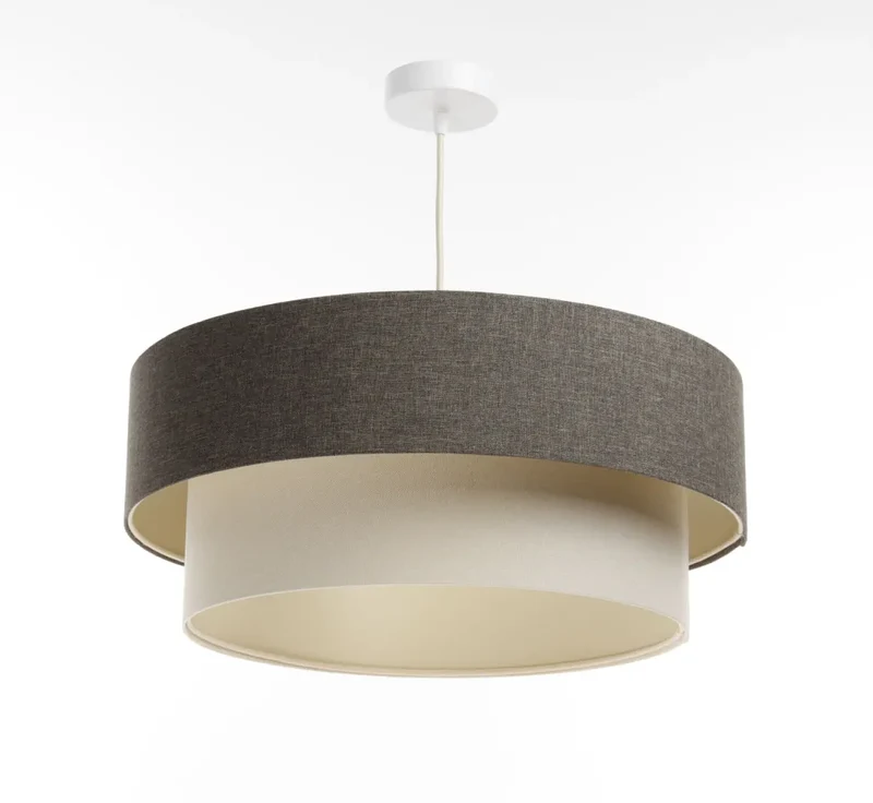 Suspension Luminaire | DUO BOHO ELEGANT (Graphite/Crème/Ecru)