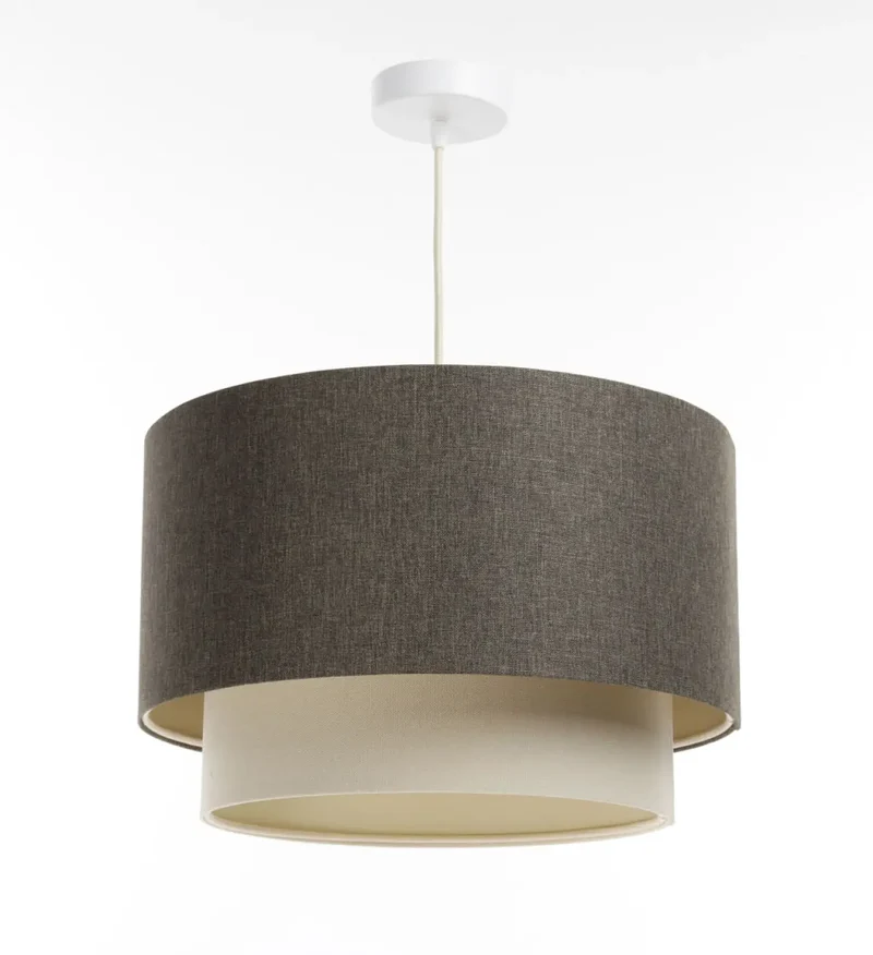 Suspension Luminaire | DUO BOHO ELEGANT (Graphite/Crème/Ecru)
