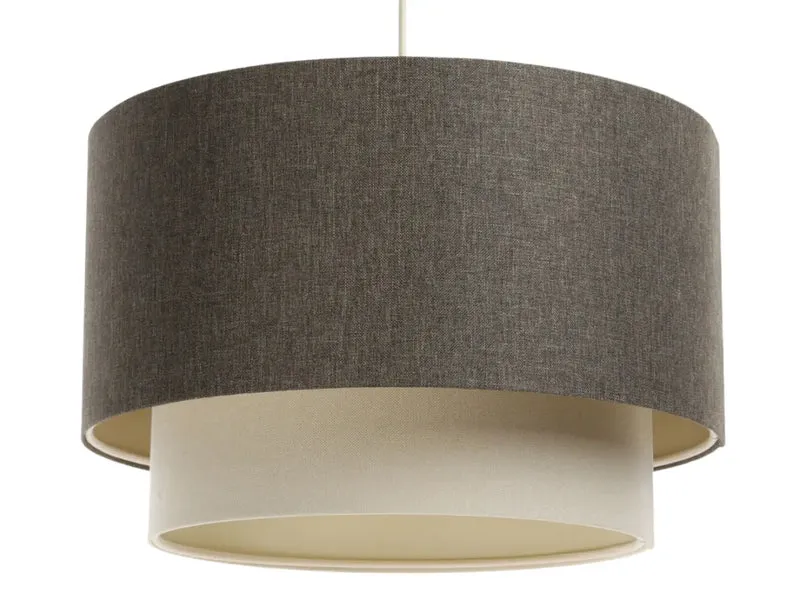 Suspension Luminaire | DUO BOHO ELEGANT (Graphite/Crème/Ecru)