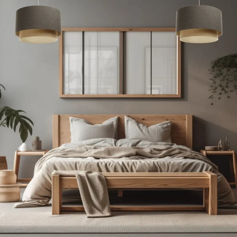 Suspension Luminaire | DUO BOHO ELEGANT (Marron Gris/Beige/Ecru)