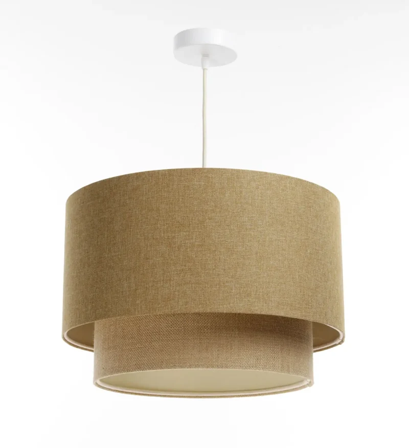 Suspension Luminaire | DUO BOHO ELEGANT (Moutarde/Beige/Ecru)