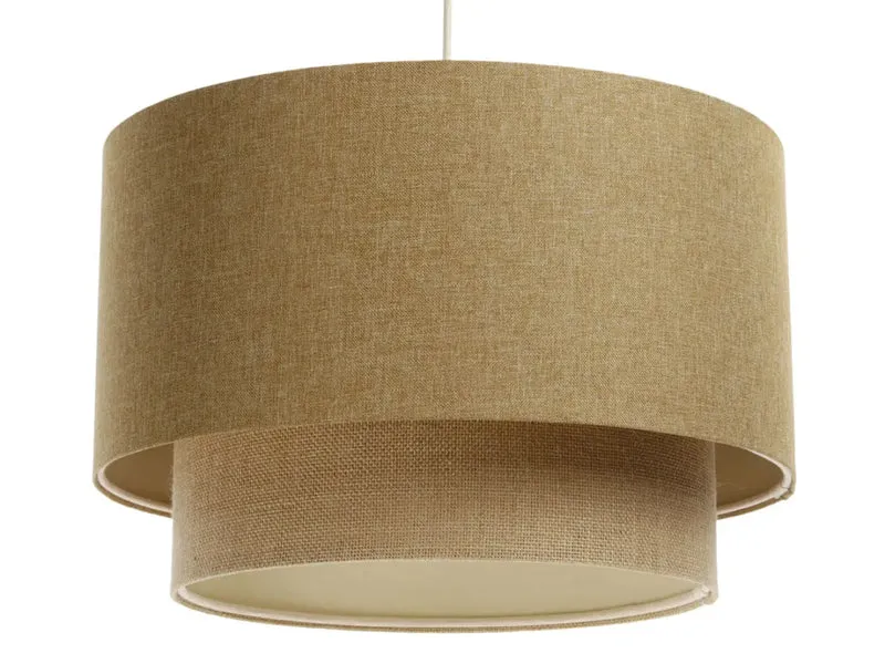 Suspension Luminaire | DUO BOHO ELEGANT (Moutarde/Beige/Ecru)