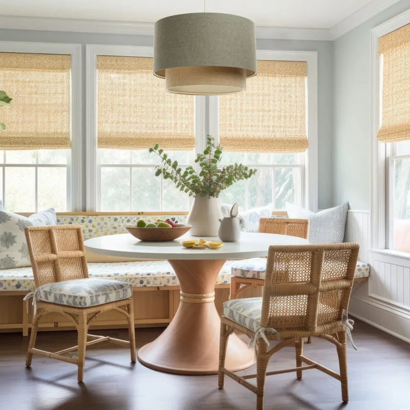 Suspension Luminaire | DUO BOHO ELEGANT (Vert Gris/Beige/Ecru)