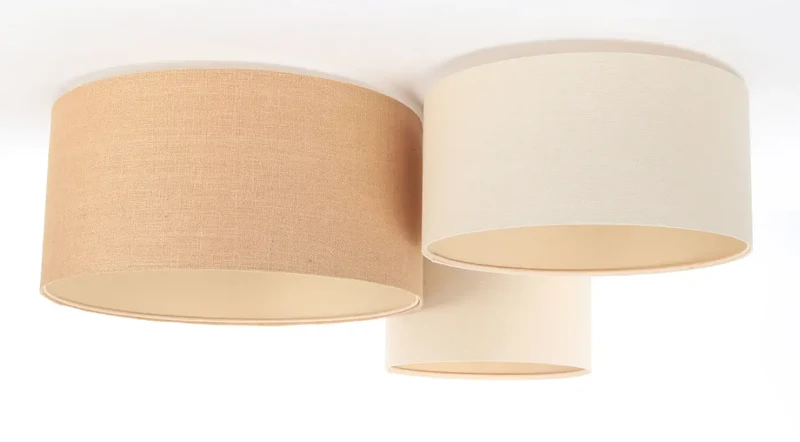 Luminaire Plafonnier | TRIO BOHO (Blanc Crème/Caramel/Ecru)