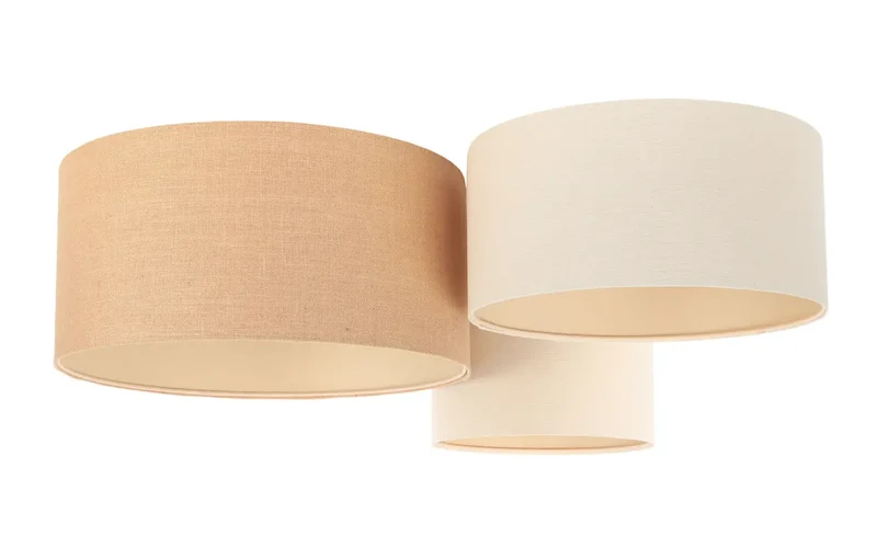 Luminaire Plafonnier | TRIO BOHO (Blanc Crème/Caramel/Ecru)