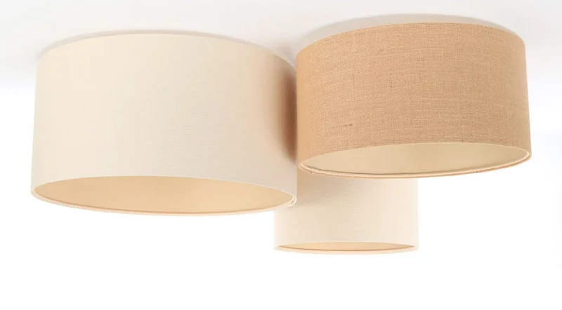 Luminaire Plafonnier | TRIO BOHO (Blanc Crème/Beige/Ecru)