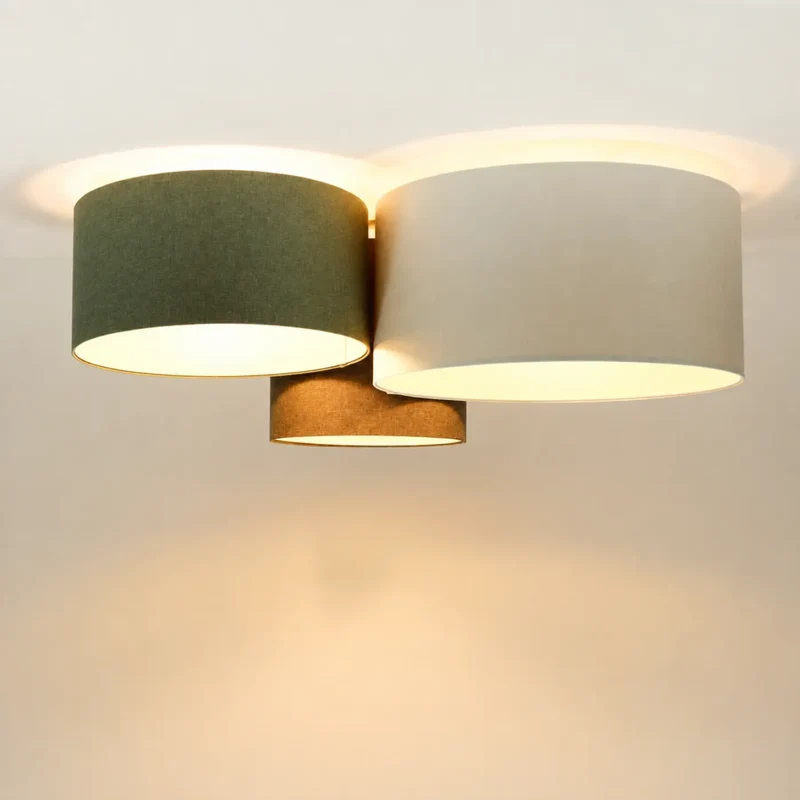 Luminaire Plafonnier | TRIO BOHO ELEGANT (Marron Gris/Vert Gris/Crème)