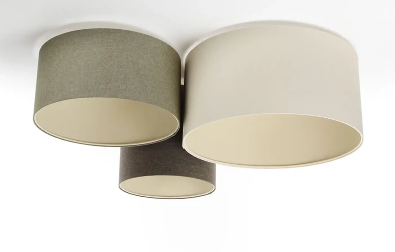 Luminaire Plafonnier | TRIO BOHO ELEGANT (Marron Gris/Vert Gris/Crème)