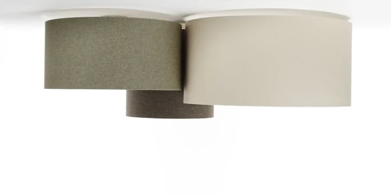 Luminaire Plafonnier | TRIO BOHO ELEGANT (Marron Gris/Vert Gris/Crème)