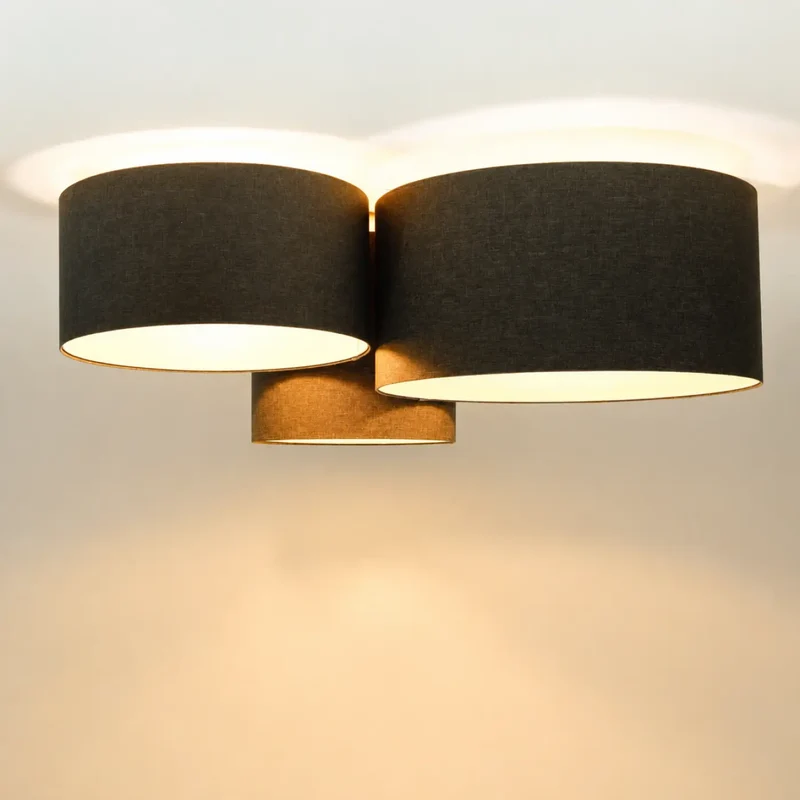 Luminaire Plafonnier | TRIO BOHO ELEGANT (Marron Gris/Ecru)