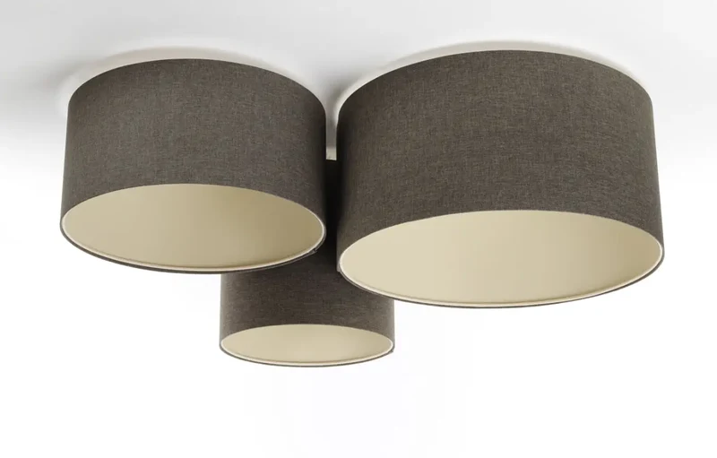 Luminaire Plafonnier | TRIO BOHO ELEGANT (Marron Gris/Ecru)