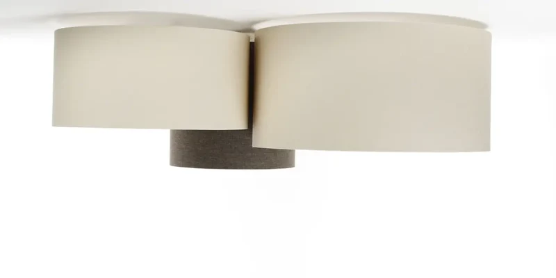 Luminaire Plafonnier | TRIO BOHO ELEGANT (Marron Gris/Ecru/Crème)
