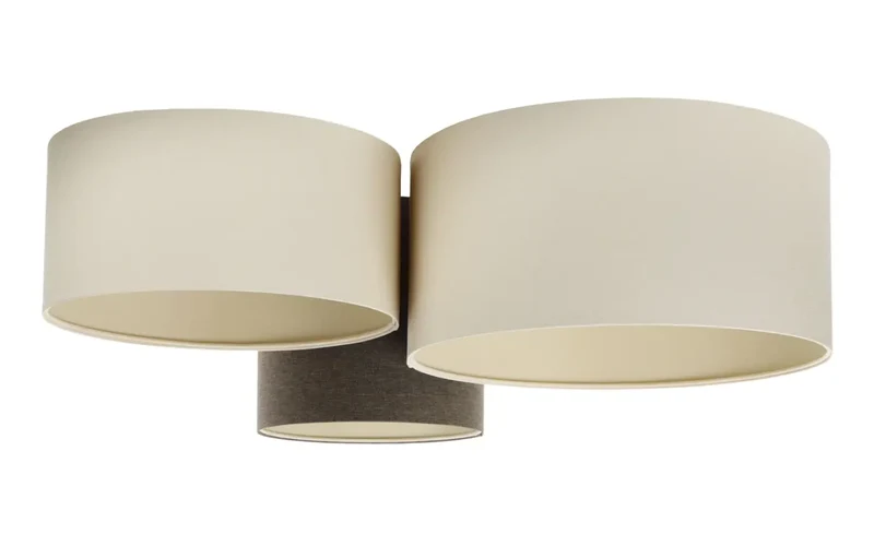 Luminaire Plafonnier | TRIO BOHO ELEGANT (Marron Gris/Ecru/Crème)