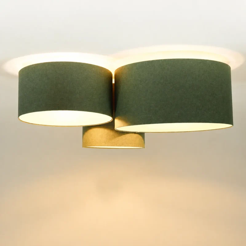 Luminaire Plafonnier | TRIO BOHO ELEGANT (Vert Gris/Ecru)