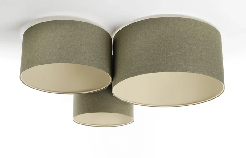 Luminaire Plafonnier | TRIO BOHO ELEGANT (Vert Gris/Ecru)