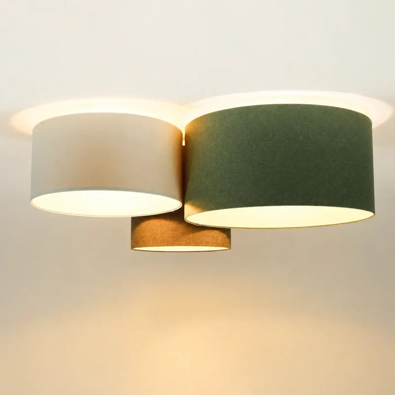 Luminaire Plafonnier | TRIO BOHO ELEGANT (Crème/Vert/Graphite/Ecru)