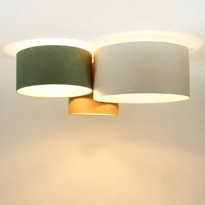 Luminaire Plafonnier | TRIO BOHO ELEGANT (Crème/Gris Vert/Moutarde/Ecru)