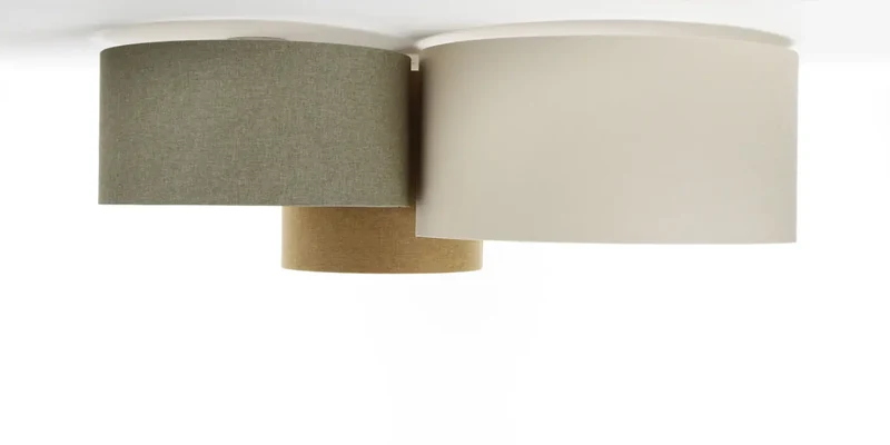 Luminaire Plafonnier | TRIO BOHO ELEGANT (Crème/Gris Vert/Moutarde/Ecru)