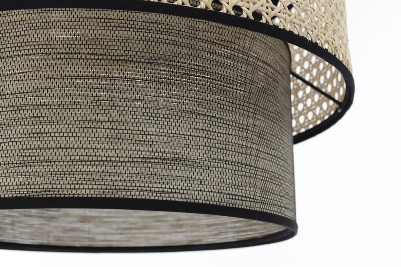 Suspension Luminaire | DOBLO ROTIN (Beige/ Gris)