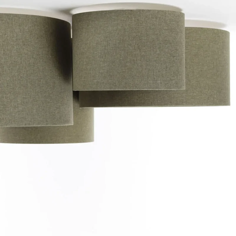 Luminaire Plafonnier | 4FLAMES BOHO ELEGANT (Vert Gris/Ecru)