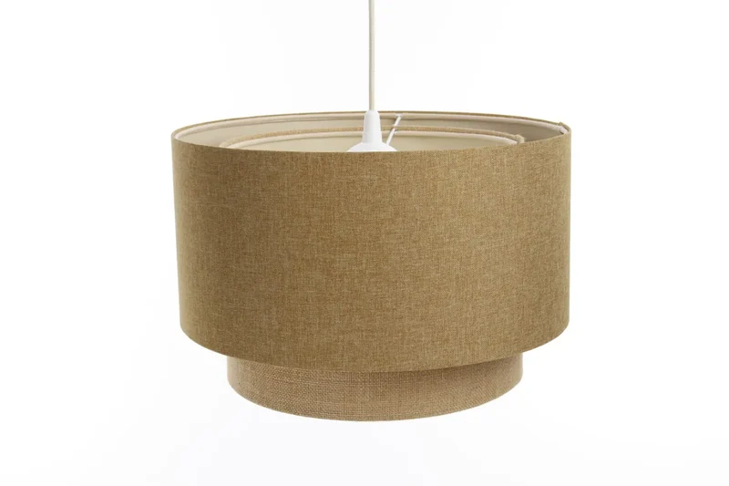 Suspension Luminaire | DUO ROTIN (Jaune/Beige/Ecru)