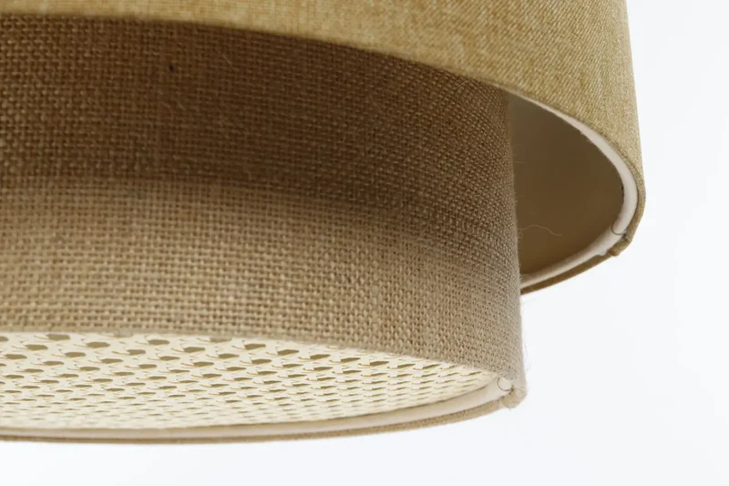 Suspension Luminaire | DUO ROTIN (Jaune/Beige/Ecru)