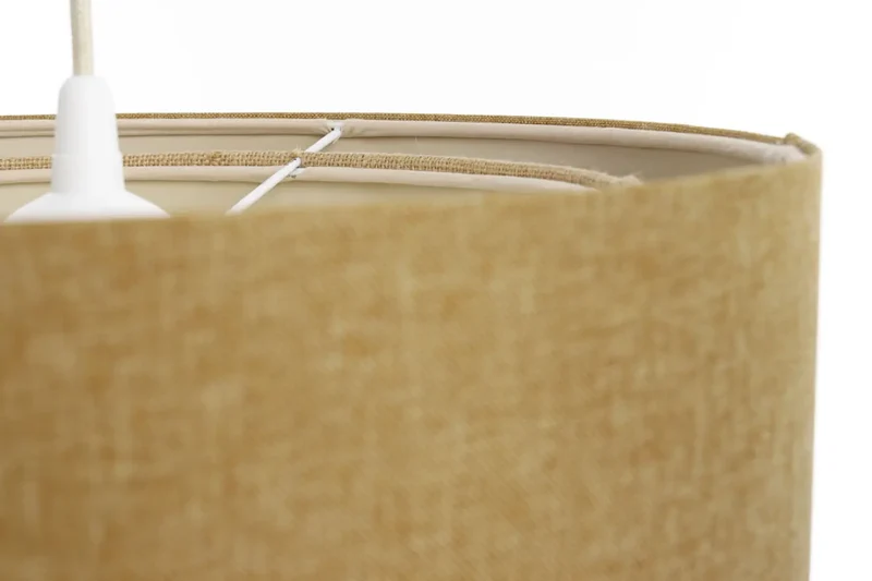 Suspension Luminaire | DUO ROTIN (Jaune/Beige/Ecru)