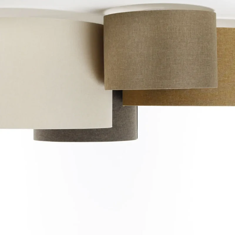 Luminaire Plafonnier | 4FLAMES BOHO ELEGANT (Crème/Beige/Caramel/Graphite/Ecru)