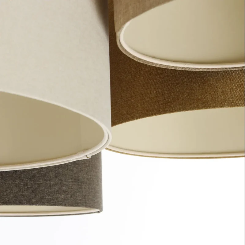 Luminaire Plafonnier | 4FLAMES BOHO ELEGANT (Crème/Beige/Caramel/Graphite/Ecru)