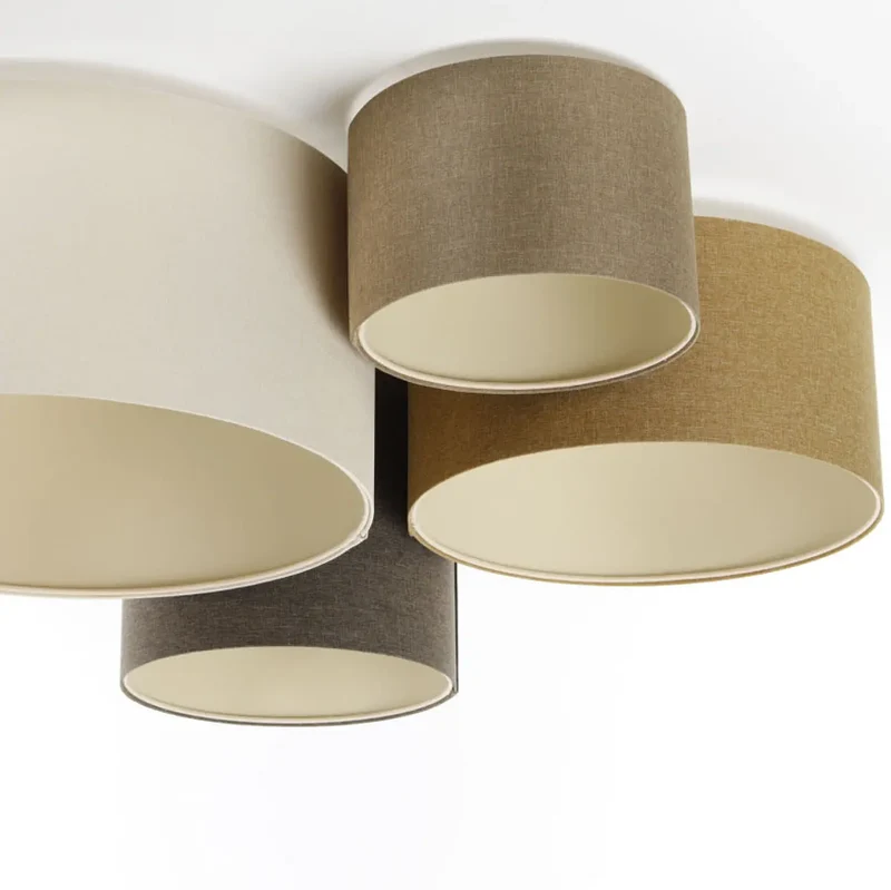 Luminaire Plafonnier | 4FLAMES BOHO ELEGANT (Crème/Beige/Caramel/Graphite/Ecru)