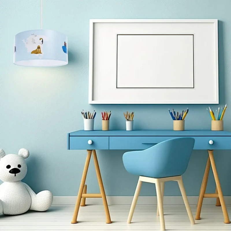 Suspension Luminaire | SWEET DREAMS FOTO (Bleu Clair/Blanc/Marron)
