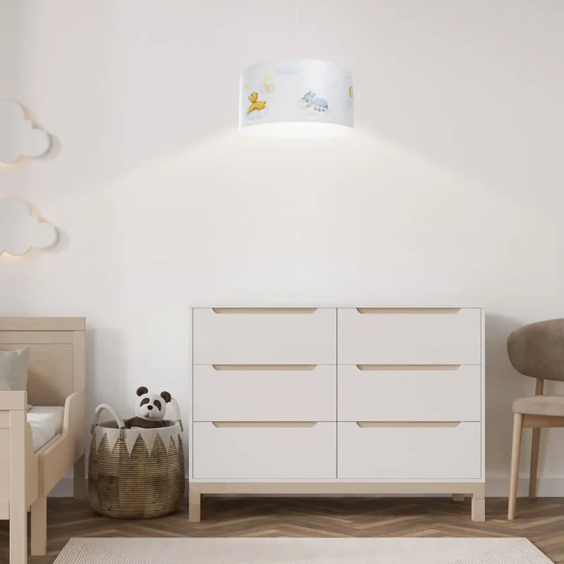 Suspension Luminaire | SWEET DREAMS FOTO (Blanc/Bleu Pastel/Jaune/Marron Clair)