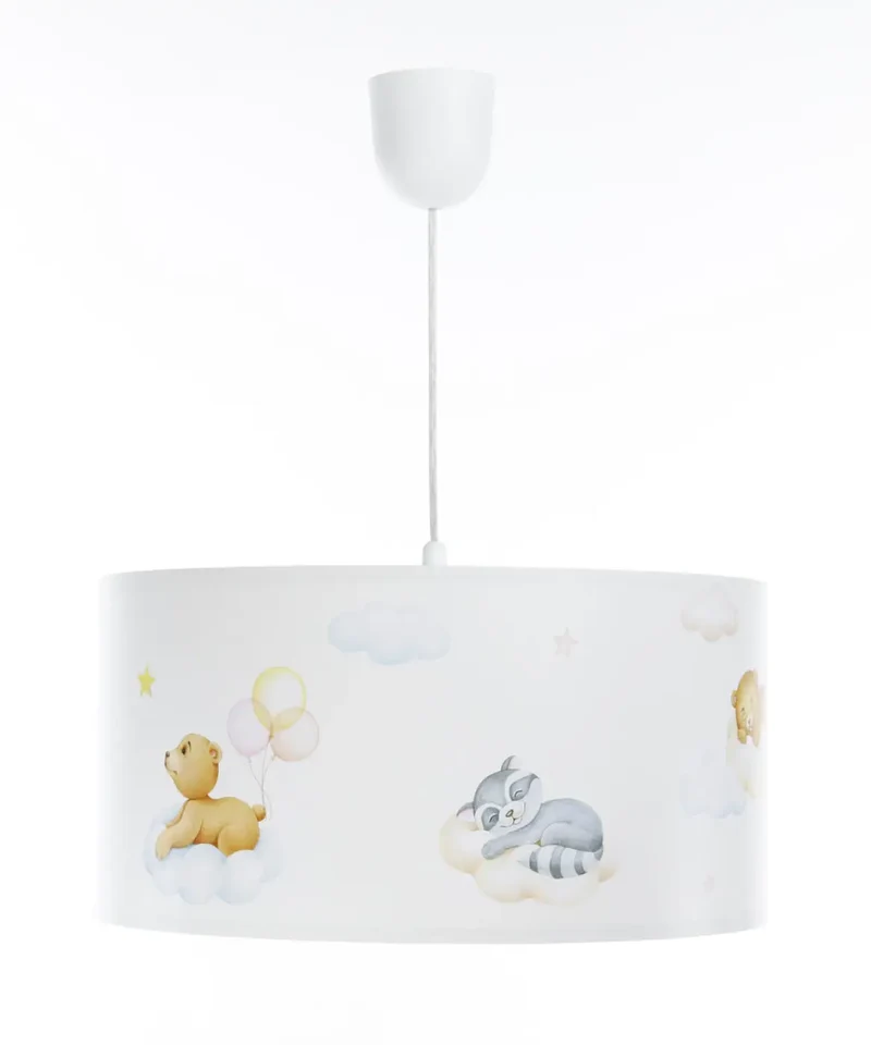 Suspension Luminaire | SWEET DREAMS FOTO (Blanc/Bleu Pastel/Jaune/Marron Clair)